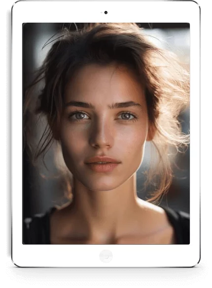 Model wearing vegan tubing mascara